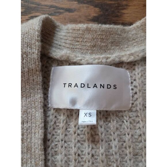 Tradlands Judith Cocoon Cardigan in Oatmeal Heather Sz XS - Picture 2 of 4